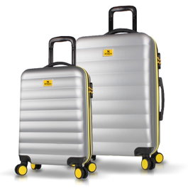 Zoozie Bags Juego de Maletas de 2 Piezas Gris